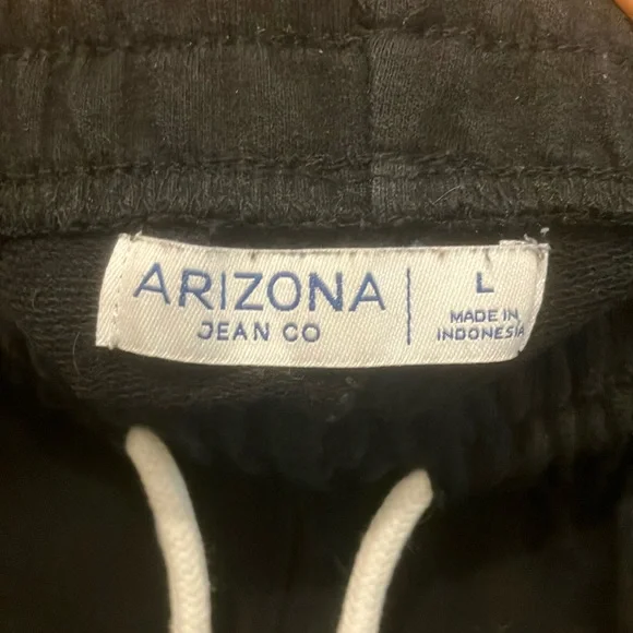 Arizona Jean Company Black and White Athletic Shorts with Dolphin Hem - Picture 2 of 4